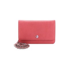 Chanel Wallet on Chain Caviar, crafted in pink caviar leather