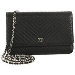 Chanel Wallet on Chain Chevron Caviar