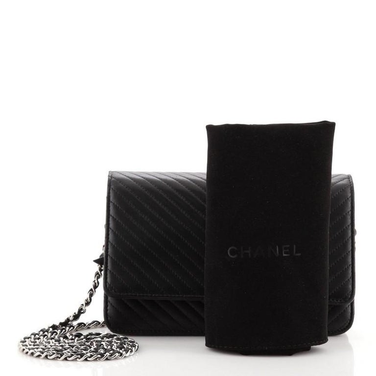 Chanel Wallet on Chain Chevron Lambskin