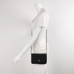 Chanel Wallet on Chain Classic Flap Black Caviar Leather Gold Hardware 2016-17