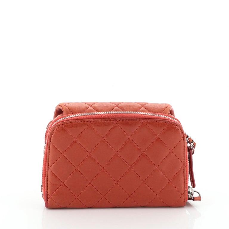 Chanel Wallet On Chain Flap Bag Quilted Calfskin Mini at 1stdibs