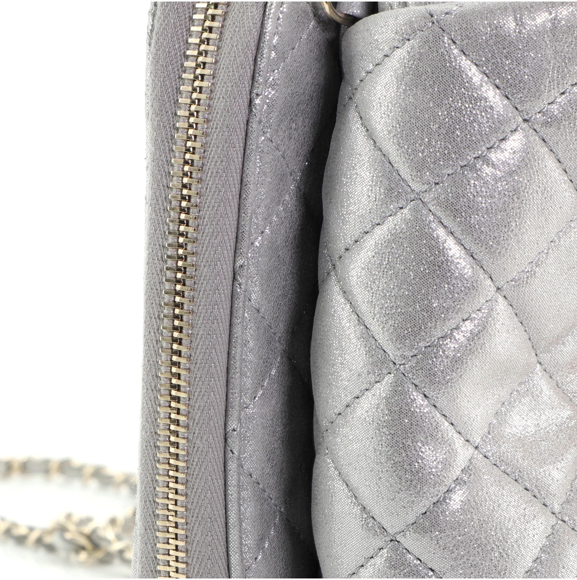 Chanel Wallet on Chain Flap Bag Quilted Iridescent Calfskin Mini 1