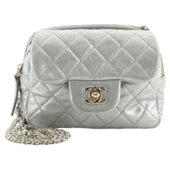 Chanel Wallet on Chain Flap Bag Quilted Iridescent Calfskin Mini
