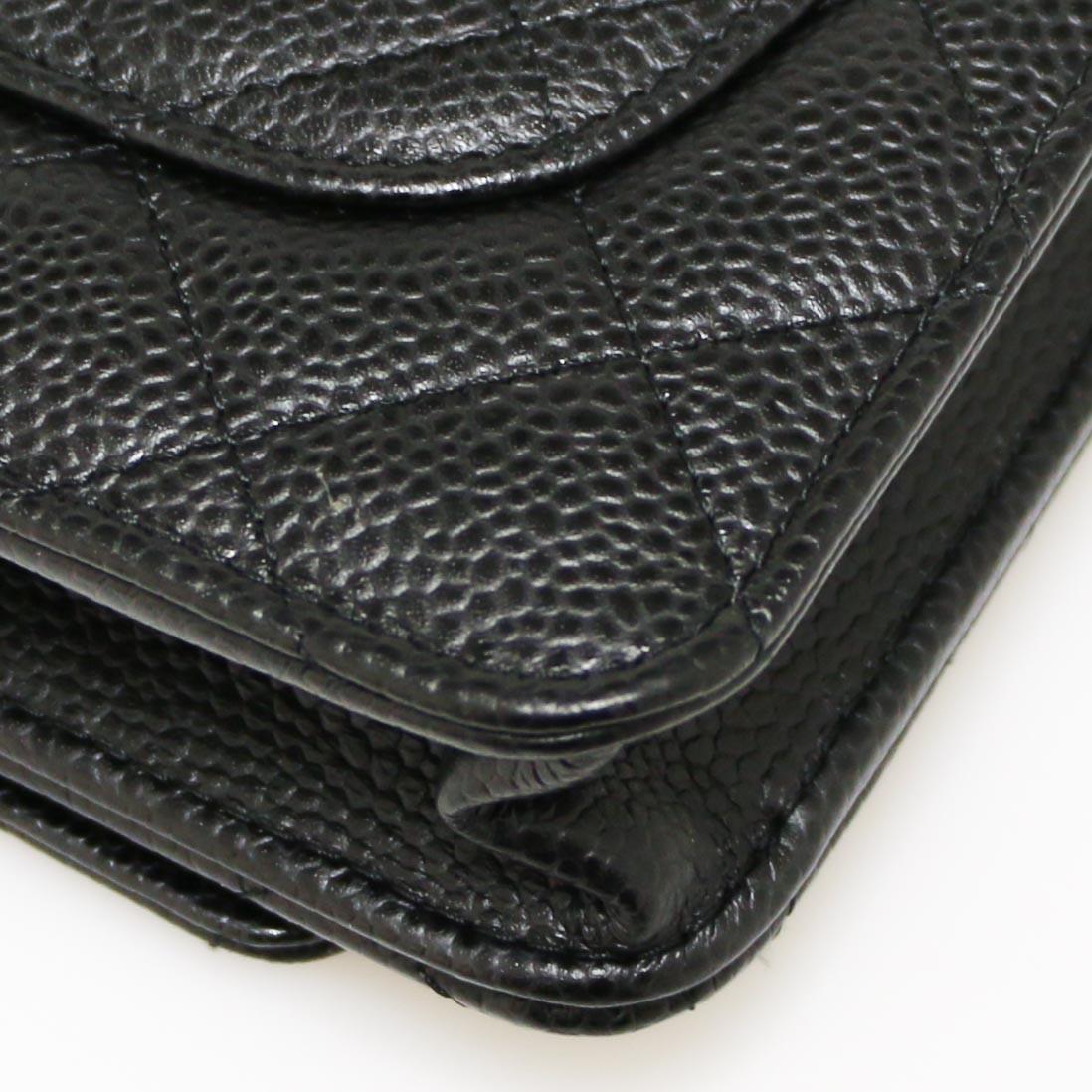 Chanel Wallet on Chain in Black Caviar Calfskin 6