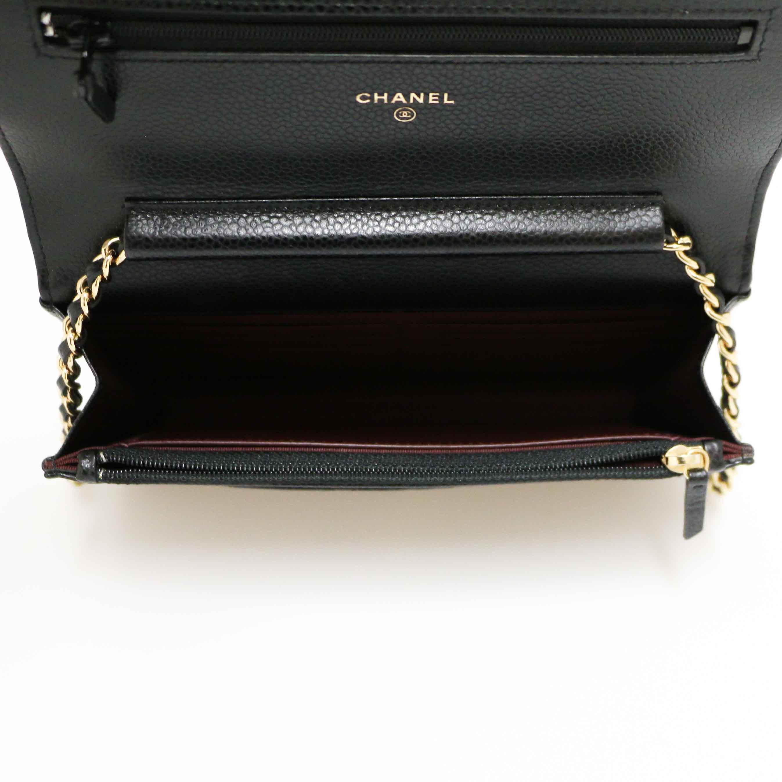 Chanel Wallet on Chain in Black Caviar Calfskin 7