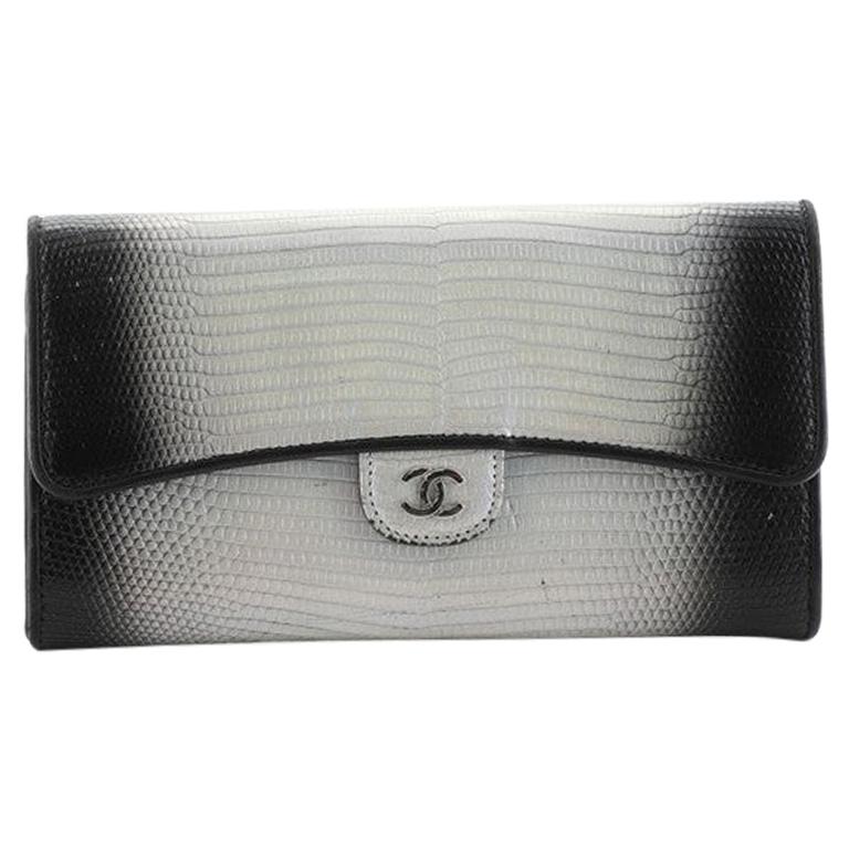 Chanel Wallet on Chain Iridescent Ombre Lizard East West