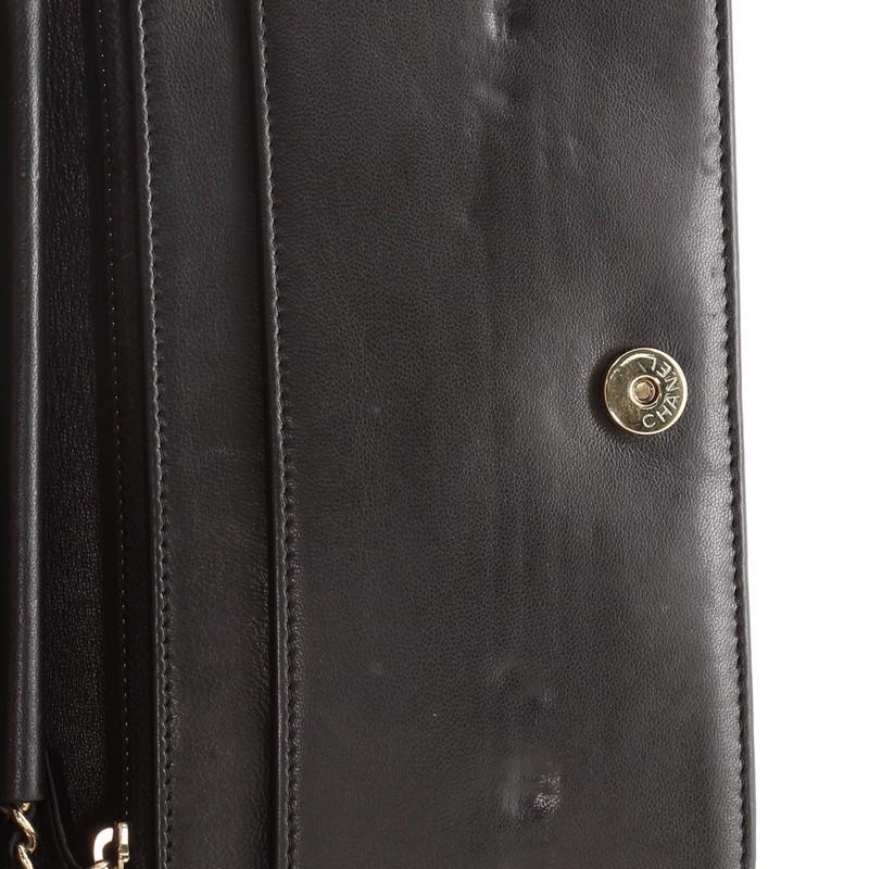 Chanel Brieftasche an Kette Perle verschönert Samt 4