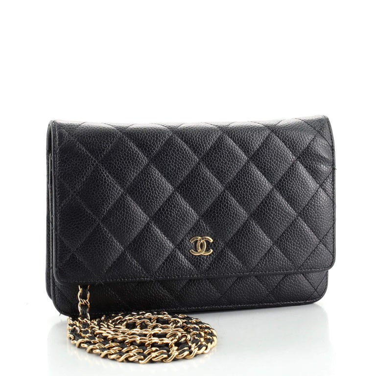 Chanel Wallet on Chain Quilted Caviar at 1stDibs