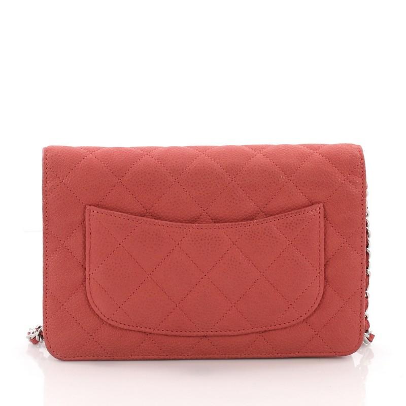 Chanel Wallet on Chain Quilted Caviar In Good Condition In NY, NY