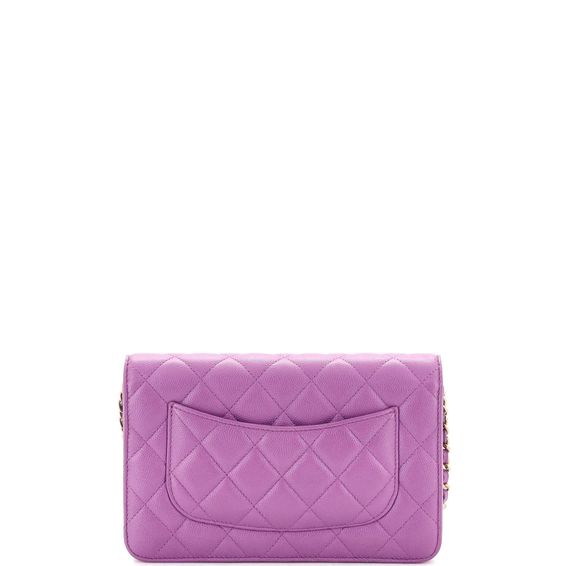 Women's Chanel Wallet on Chain Quilted Caviar