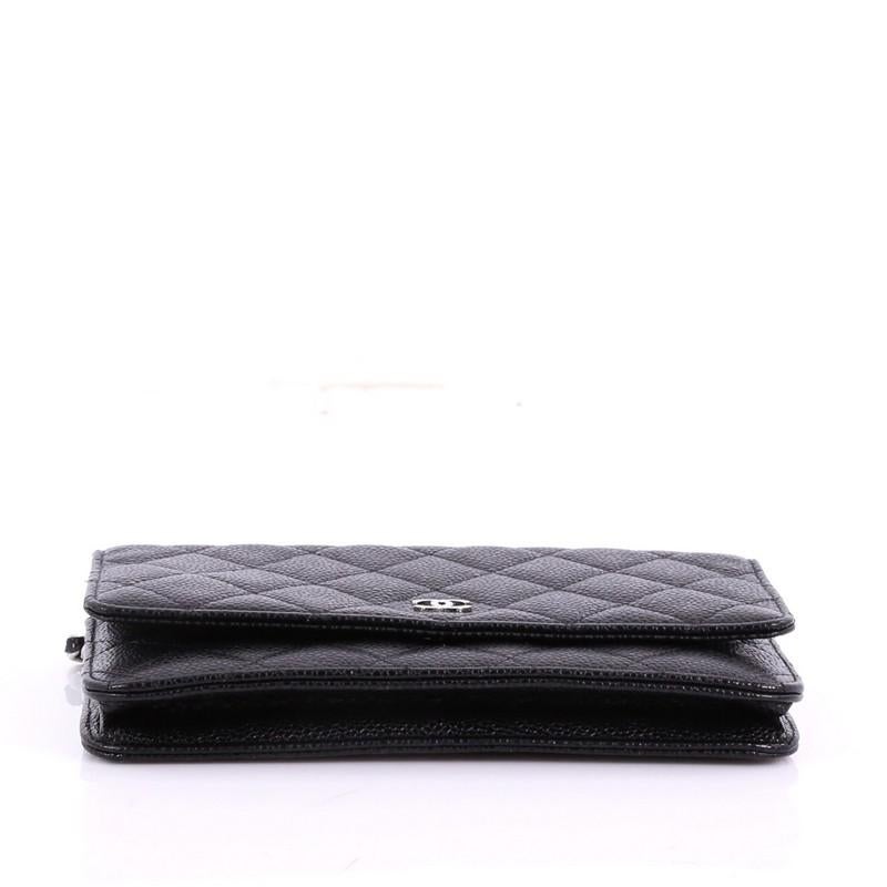 Women's or Men's Chanel Wallet on Chain Quilted Caviar