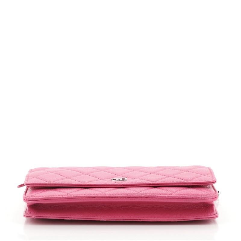 Chanel Wallet on Chain Quilted Caviar In Good Condition In NY, NY