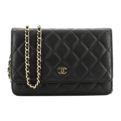 Chanel Timeless Woc Caviar Leather Wallet on Chain Shoulder Bag Red