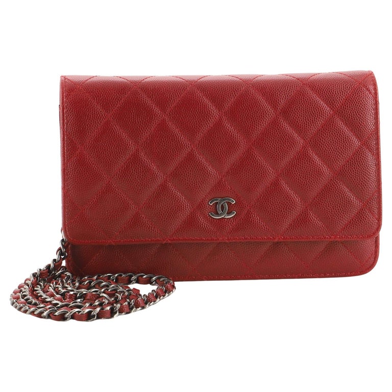 Chanel Wallet on Chain Quilted Caviar at 1stDibs