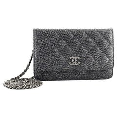 Chanel  Wallet on Chain Quilted Glittered Calfskin