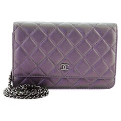 Chanel Wallet on Chain Quilted Iridescent Lambskin