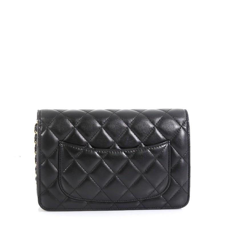 Chanel Wallet on Chain Quilted Lambskin In Good Condition In NY, NY