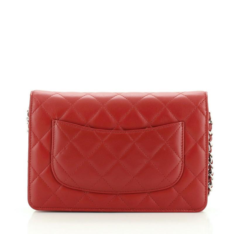 Chanel Wallet On Chain Quilted Lambskin  In Good Condition In NY, NY