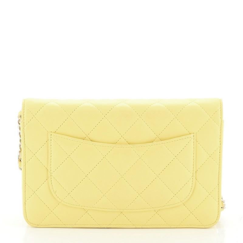 Chanel Wallet On Chain Quilted Lambskin  In Good Condition In NY, NY