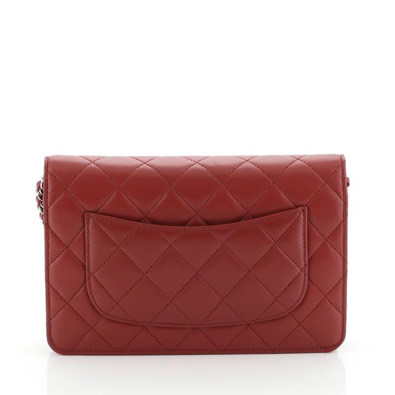Chanel  Wallet on Chain Quilted Lambskin In Good Condition In NY, NY