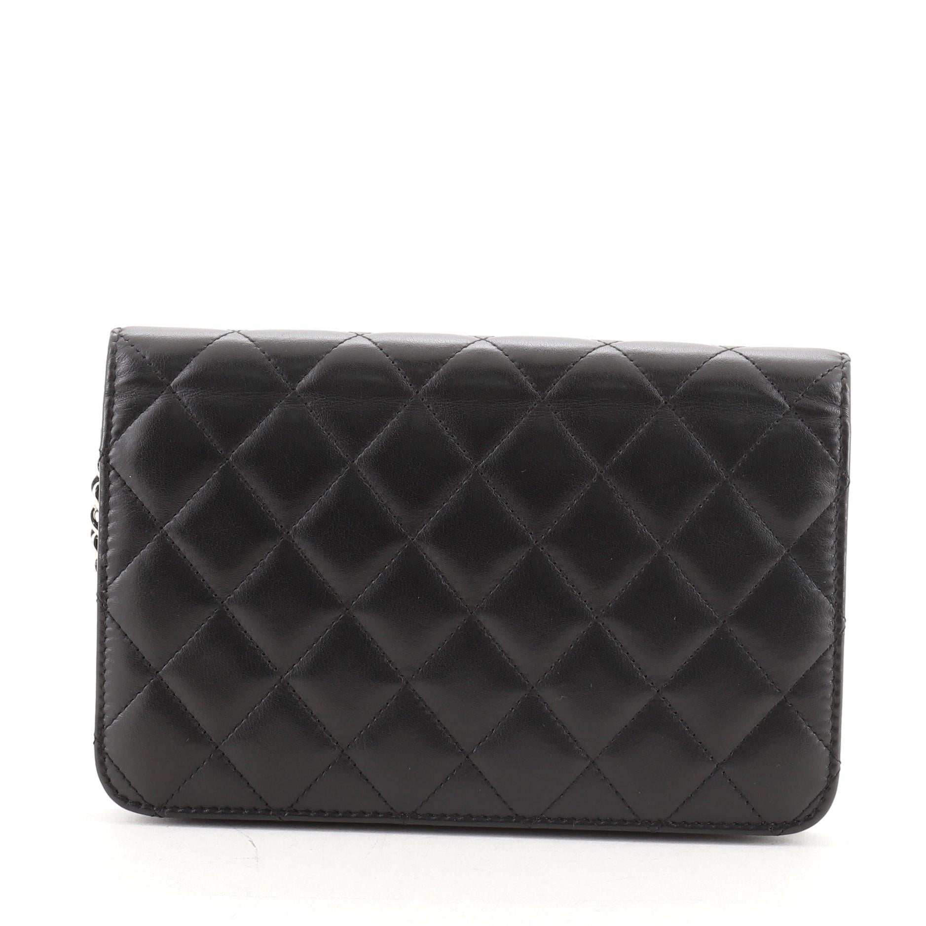 Chanel Wallet on Chain Quilted Lambskin In Good Condition In NY, NY
