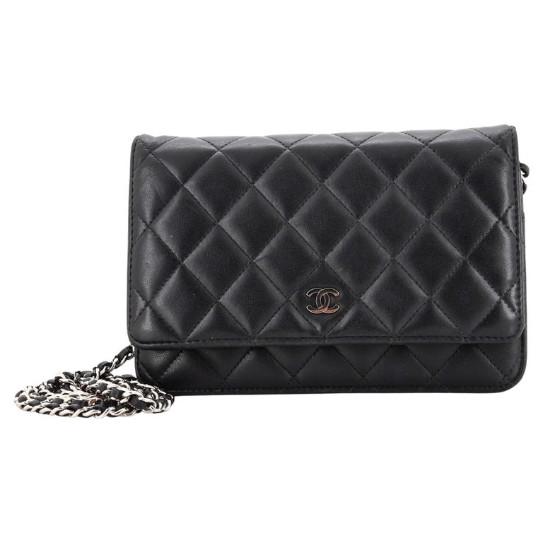 New Chanel PInk Caviar Wallet On A Chain Bag at 1stDibs