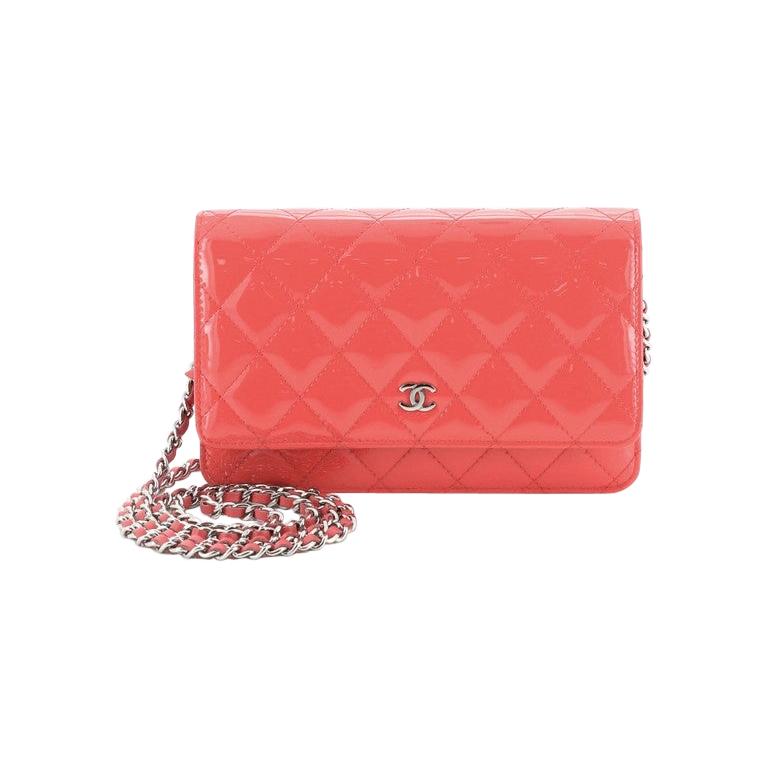 Chanel Wallet On Chain Quilted Patent at 1stDibs
