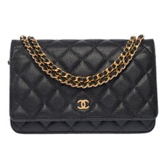 CHANEL Wallet on Chain Shoulder Bag Black