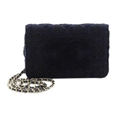 Chanel  Wallet on Chain with Coin Purse Quilted Tweed with Shearling