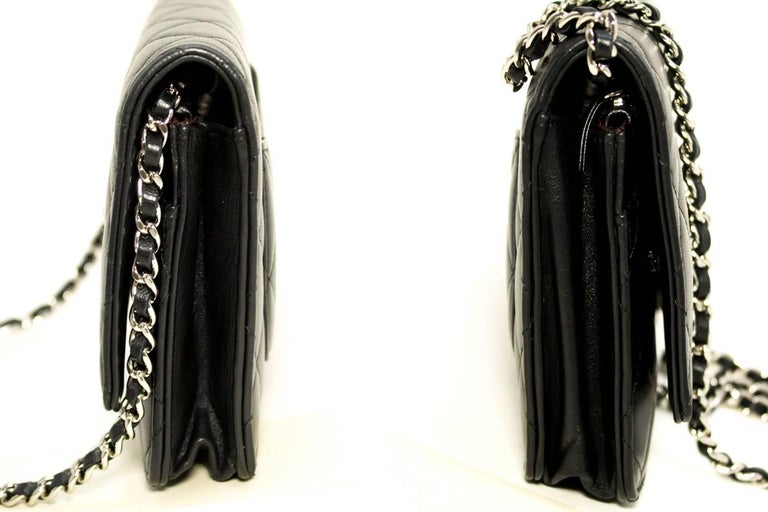 Chanel Wallet On Chain WOC Black Crossbody Lambskin Shoulder Bag at