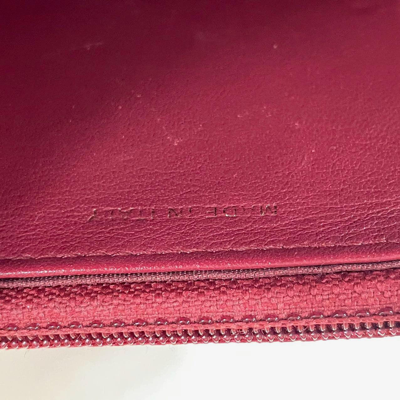 Chanel Wallet on Chain WOC Boy Red Caviar Leather with Antiqued Gold Hardware For Sale 6