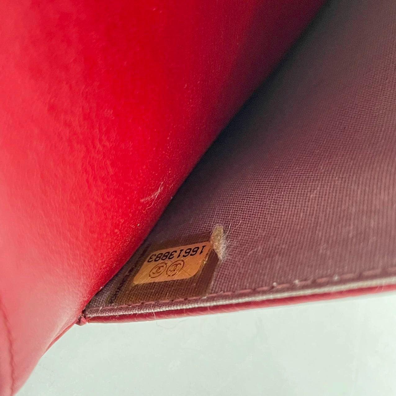 Chanel Wallet on Chain WOC Double CC Red Caviar Leather For Sale 15