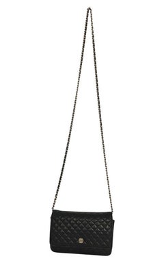 Chanel Wallet on Chain (WOC) in black lambskin leather