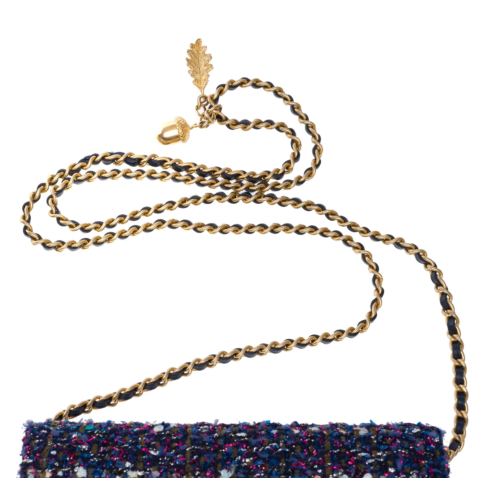 Chanel Wallet on Chain (WOC)  shoulder bag in Multicolor Tweed, MGHW 5