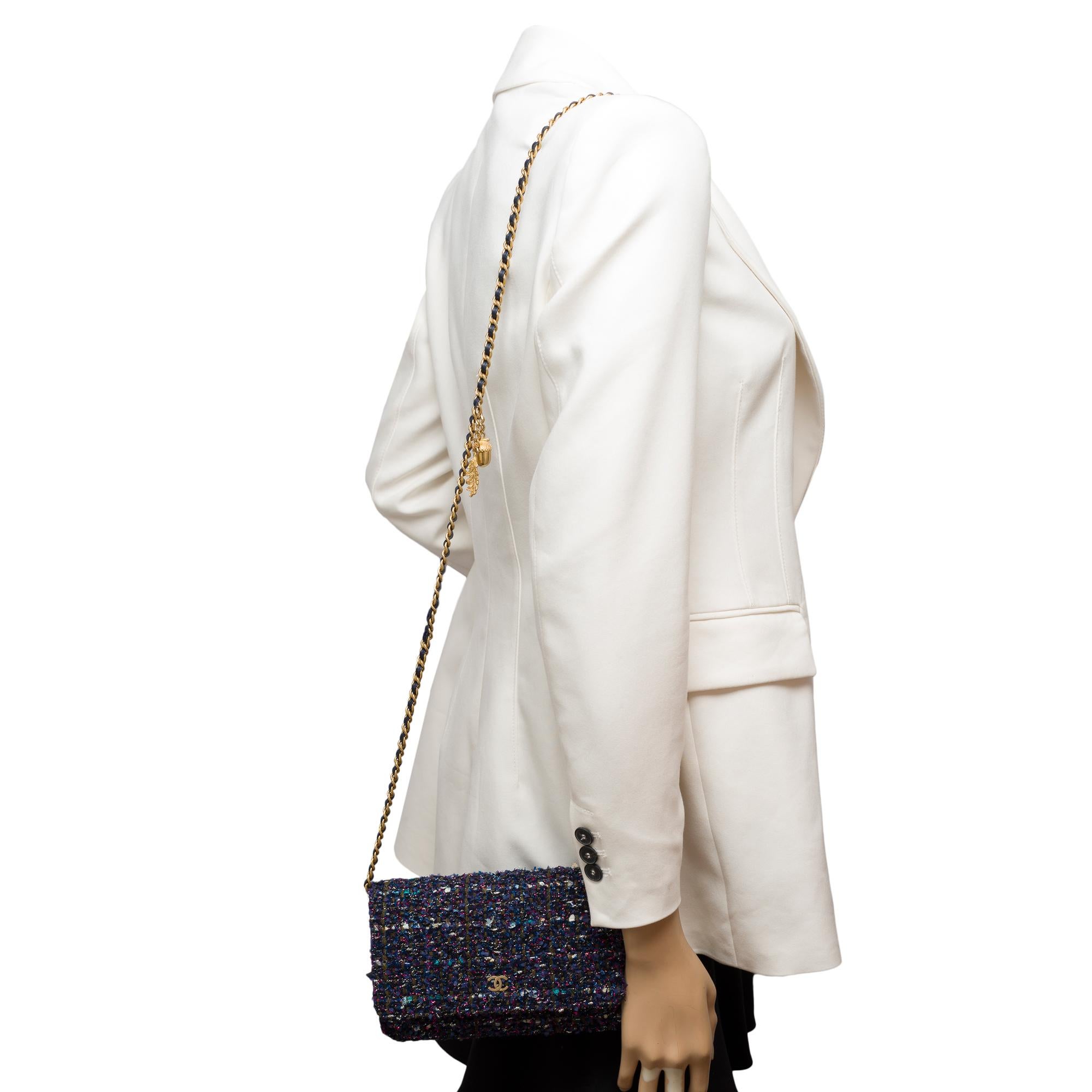Chanel Wallet on Chain (WOC)  shoulder bag in Multicolor Tweed, MGHW 8