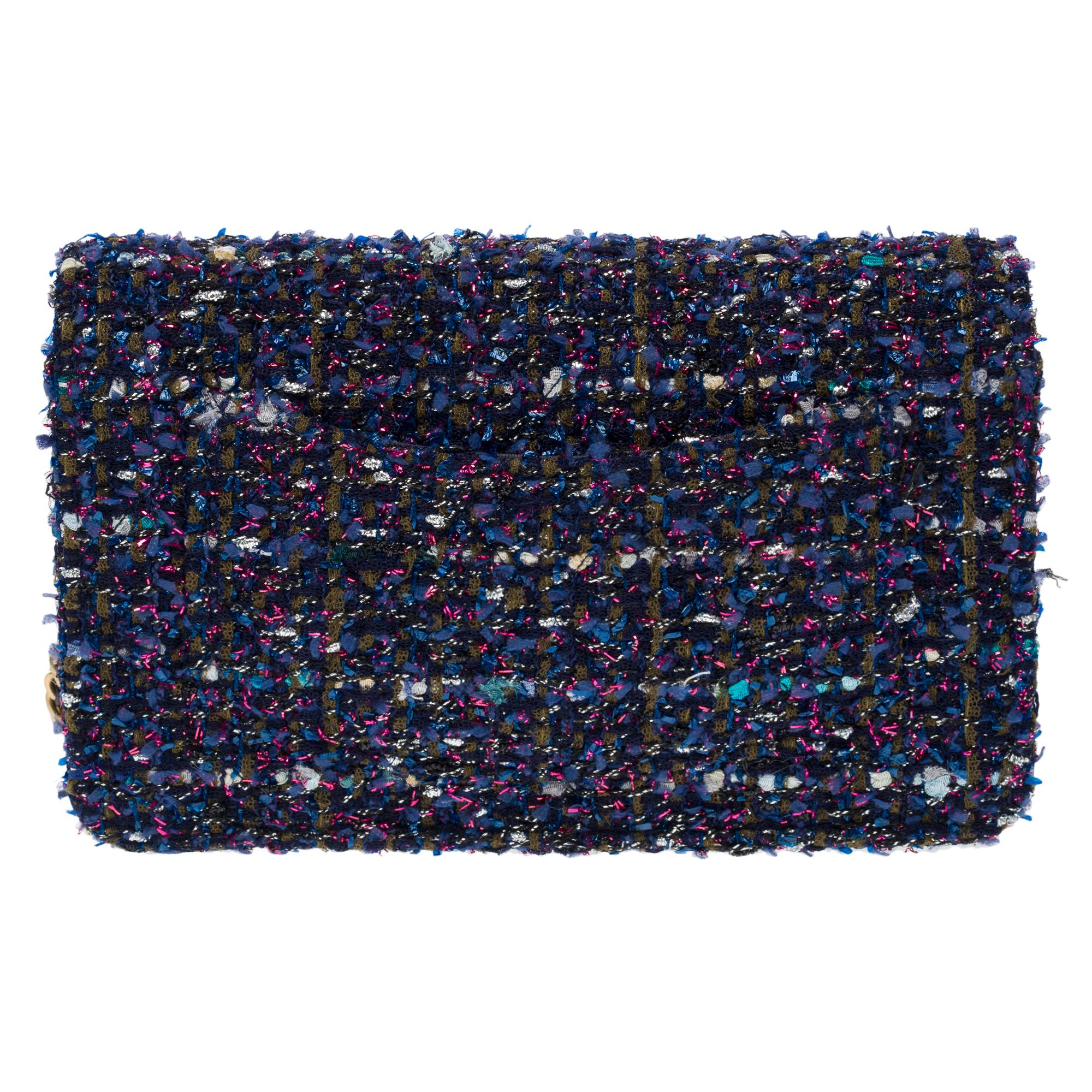 Chanel Wallet on Chain (WOC)  shoulder bag in Multicolor Tweed, MGHW In New Condition In Paris, IDF