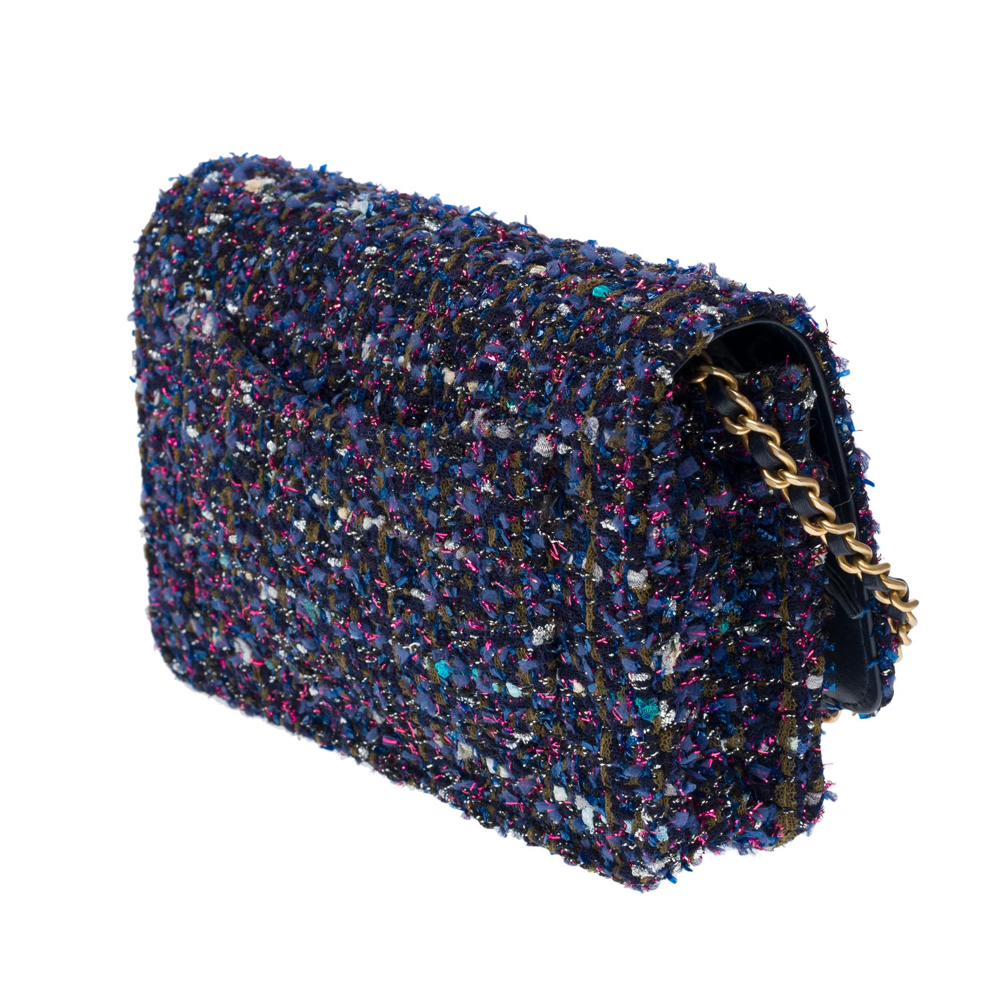 Chanel Wallet on Chain (WOC)  shoulder bag in Multicolor Tweed, MGHW 1