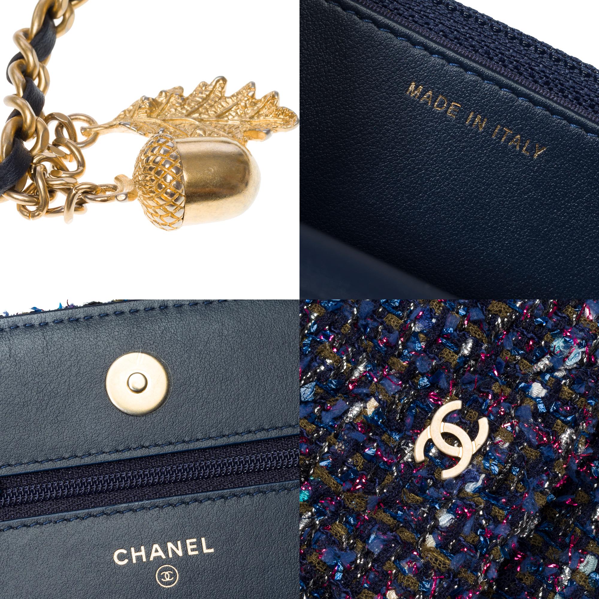 Chanel Wallet on Chain (WOC)  shoulder bag in Multicolor Tweed, MGHW 2