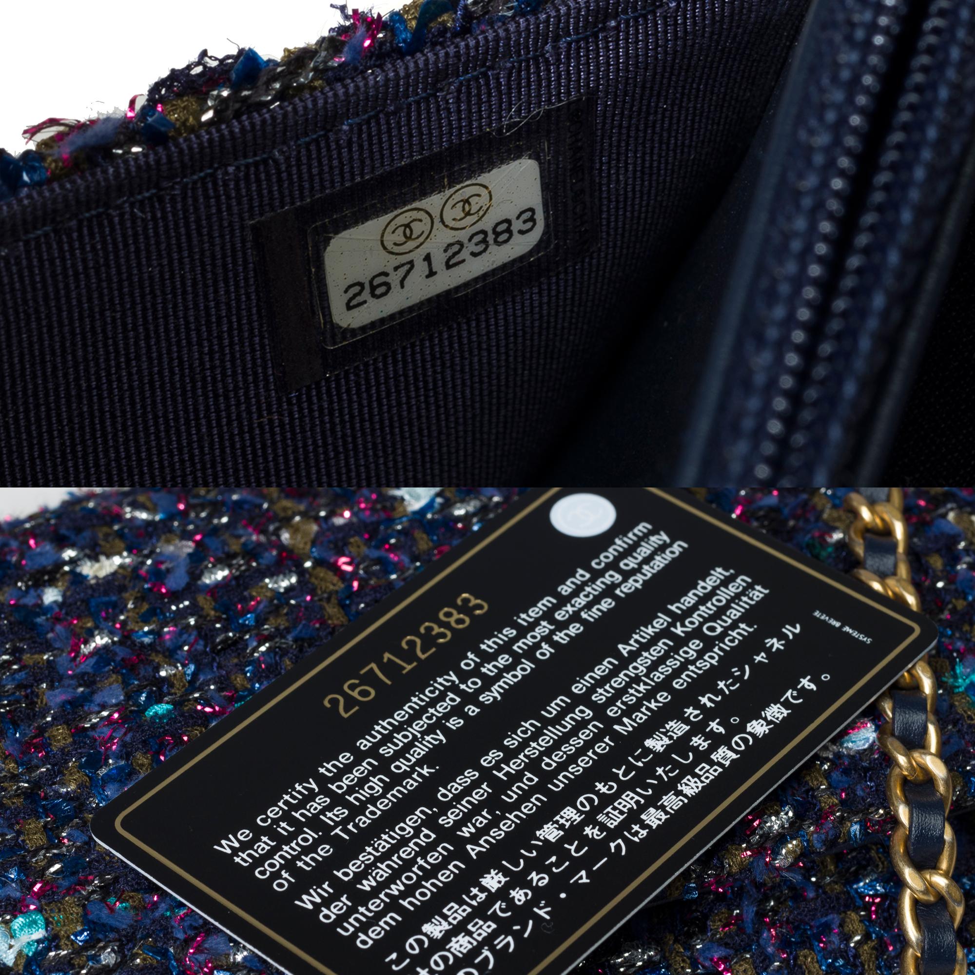 Chanel Wallet on Chain (WOC)  shoulder bag in Multicolor Tweed, MGHW 3