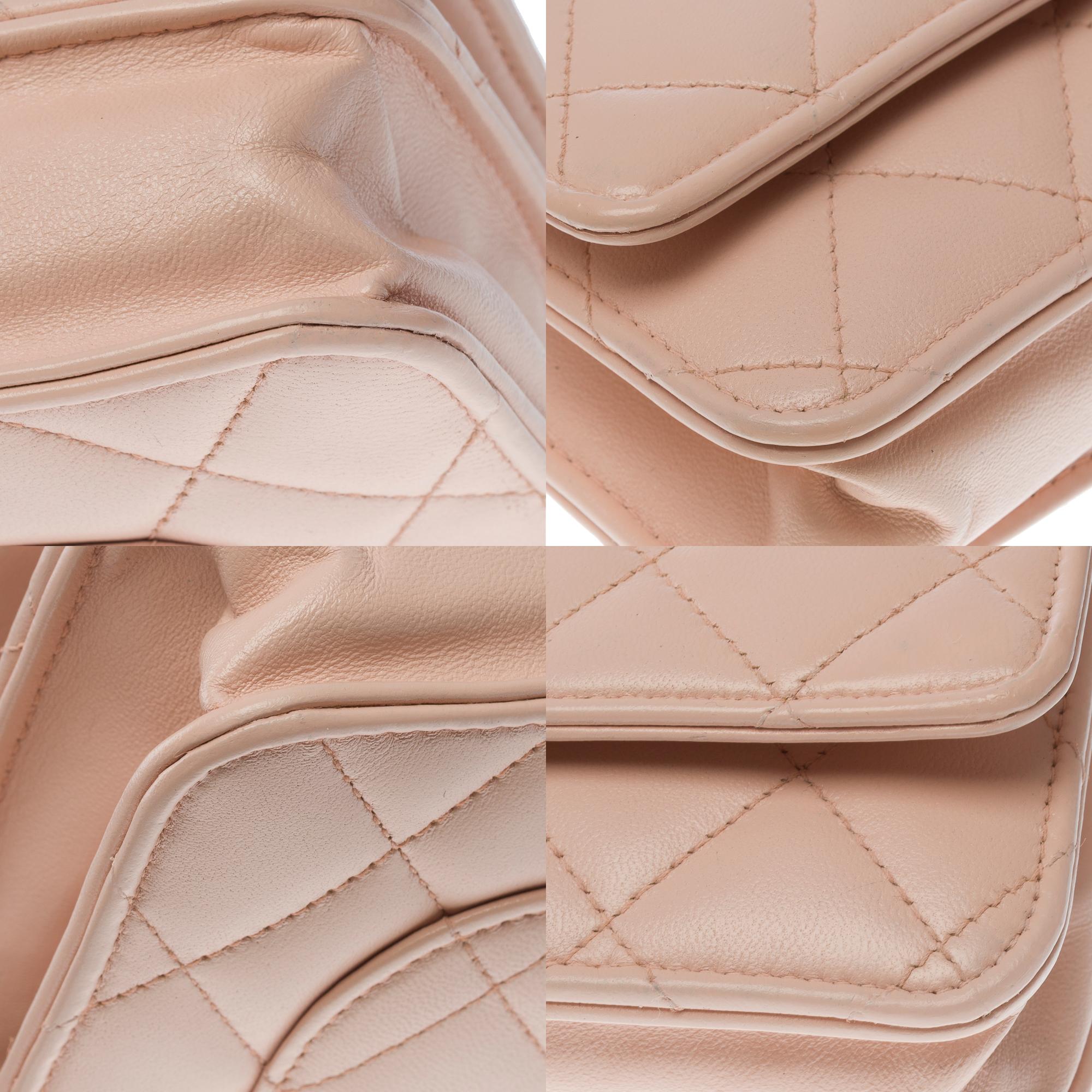 Chanel Wallet on Chain (WOC)  shoulder bag in Pale Pink Quilted Lambskin, GHW 6