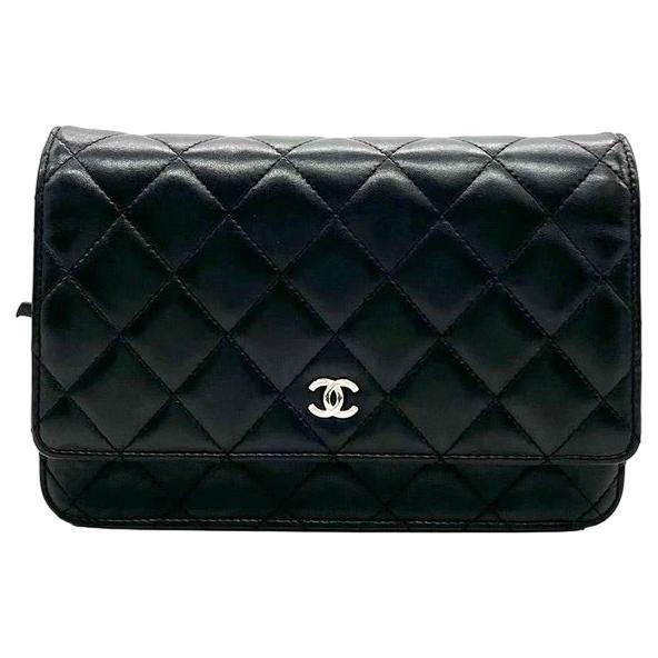 Chanel Black Quilted Rare Mini Classic Patent Flap Bag Silver Hardware  Vintage