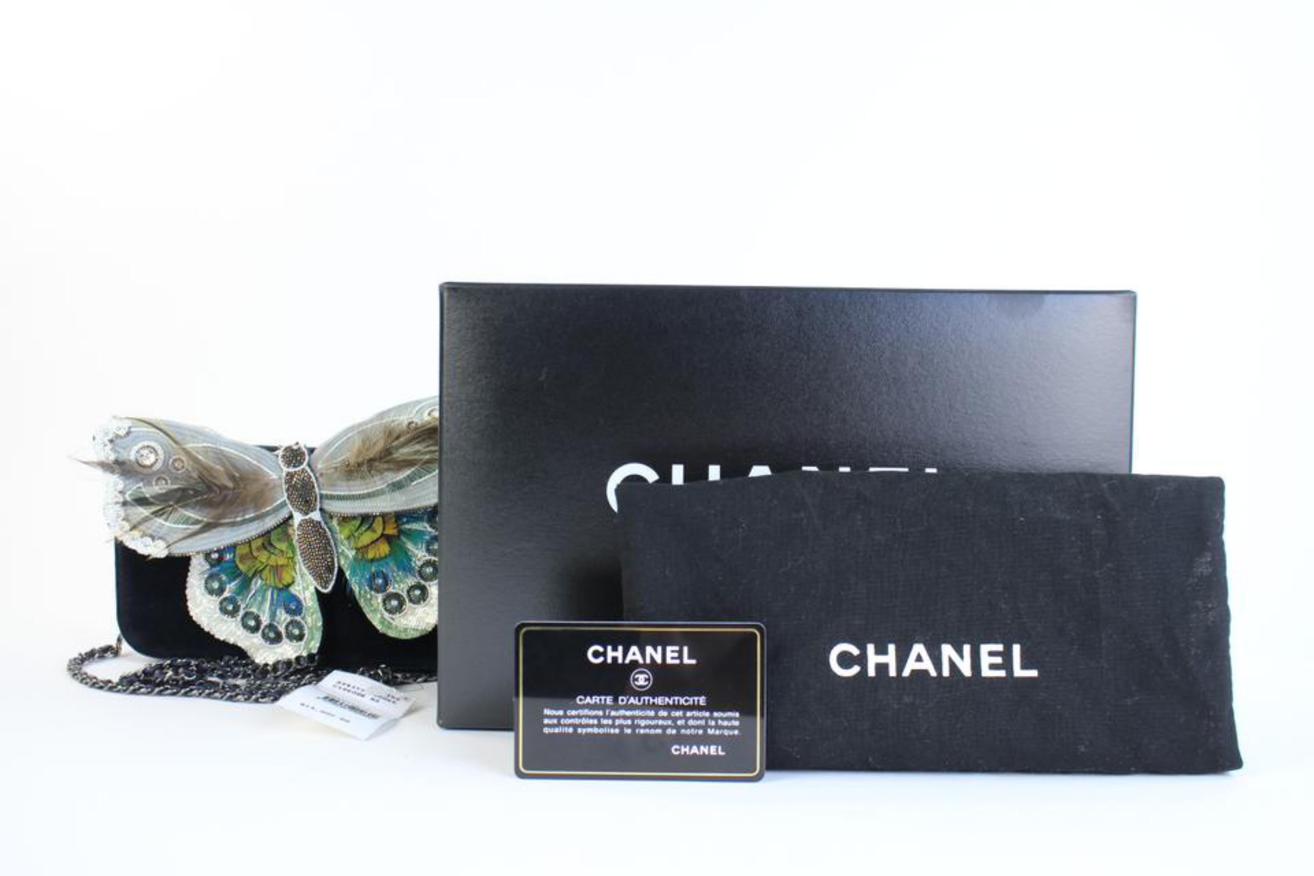 Chanel Wallet on Clutch Butterfly Feather & Sequin Chain 3ccty71417 Cross Body For Sale 3