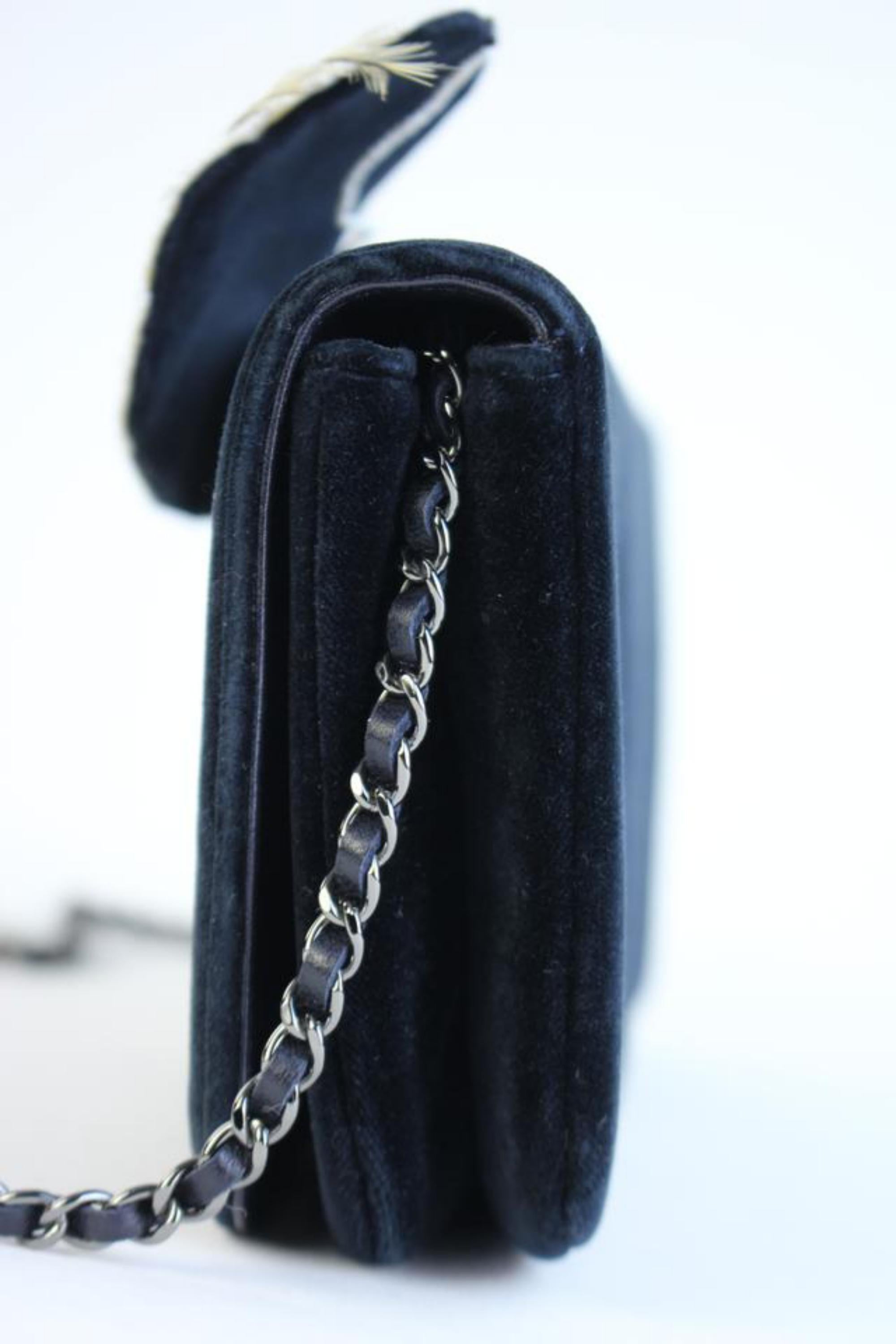 Chanel Wallet on Clutch Butterfly Feather & Sequin Chain 3ccty71417 Cross Body For Sale 4