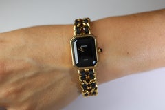 Chanel Watch. Genuine Chanel Premiere XL Ladies WristWatch. Plaque and Leather