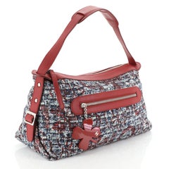 Chanel Watercolor Clover Shoulder Bag Tweed Medium,