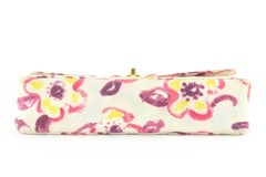 Chanel Watercolor Floral Quilted Medium Classic Flap 2CC1025