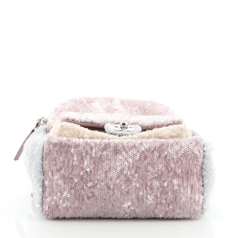 chanel sequin waterfall bagpack