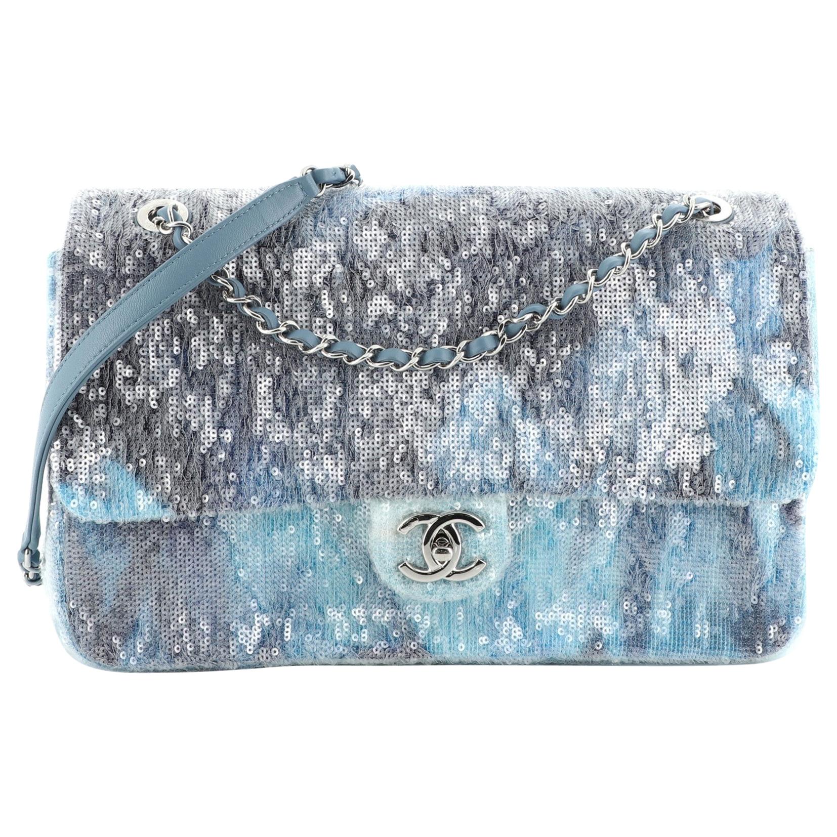 Chanel Waterfall CC Flap Bag Sequins Large at 1stDibs chanel waterfall bag chanel waterfall sequin bag chanel sequin waterfall bag