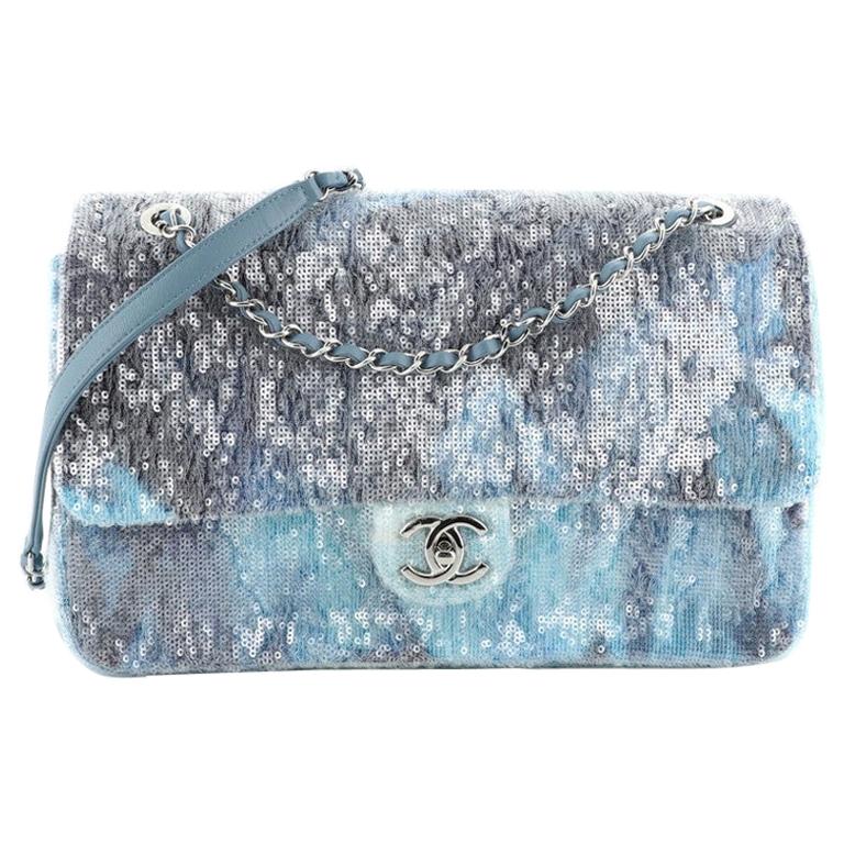 Chanel Waterfall CC Flap Bag Sequins Large at 1stDibs