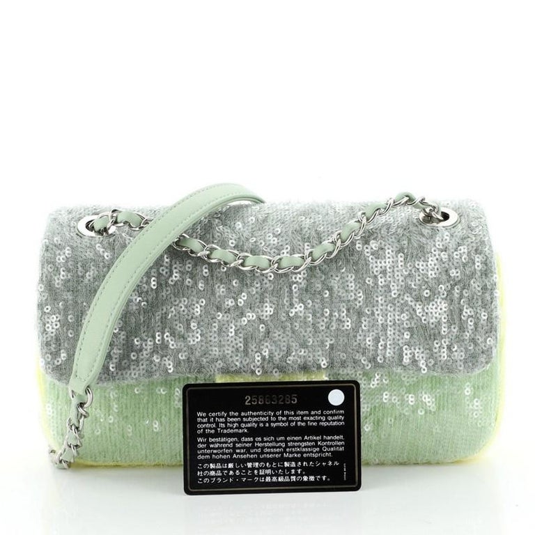 Chanel Waterfall CC Flap Bag Sequins Mini at 1stDibs